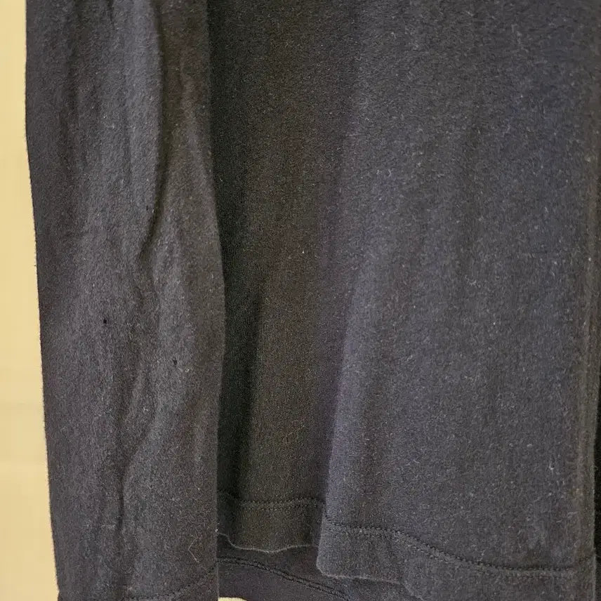 [BUNJANG] Face Connection Oversized Black Plain T-Shirt / [정품] 페이스커넥션 오버핏 블랙 무지 티셔츠