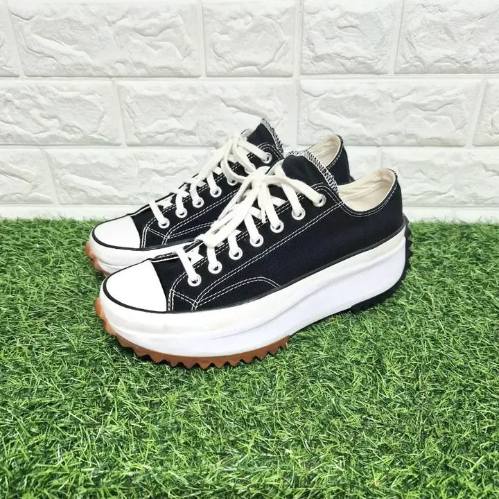 [BUNJANG] Converse Run Star Hike Low Black Platform Sneakers / 컨버스 270 런스타 하이크 로우 블랙 플랫폼 스니커즈