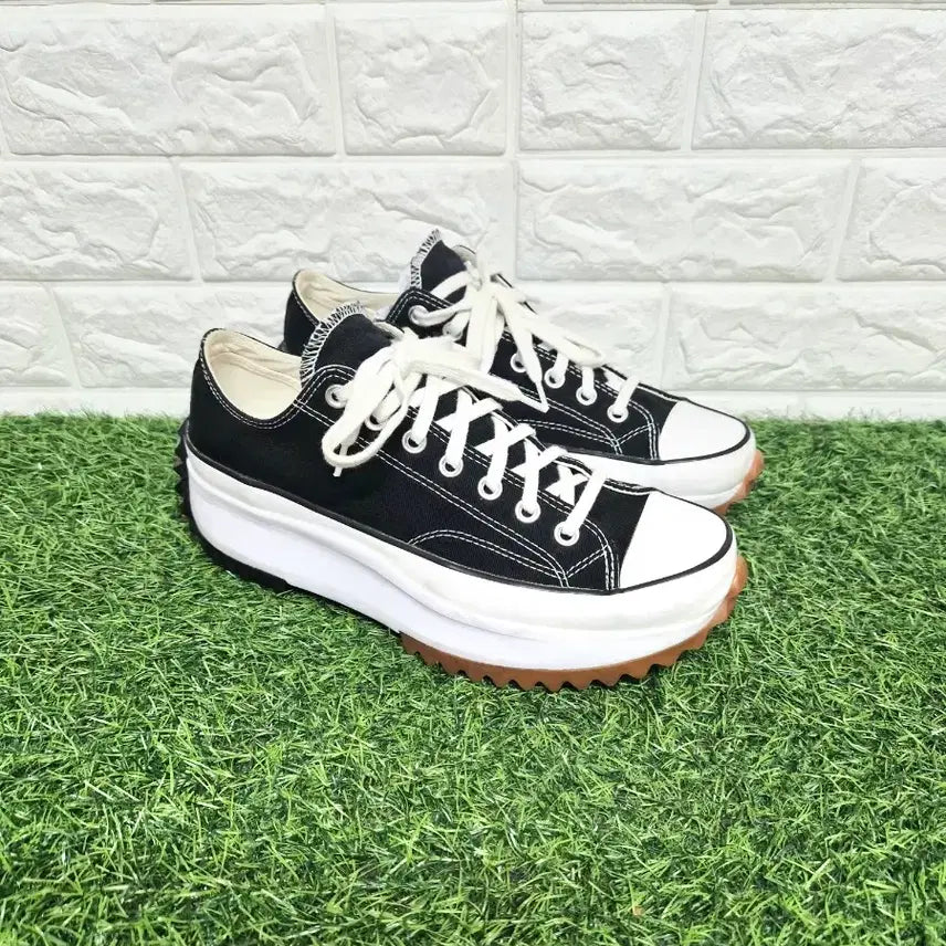 [BUNJANG] Converse Run Star Hike Low Black Platform Sneakers / 컨버스 270 런스타 하이크 로우 블랙 플랫폼 스니커즈