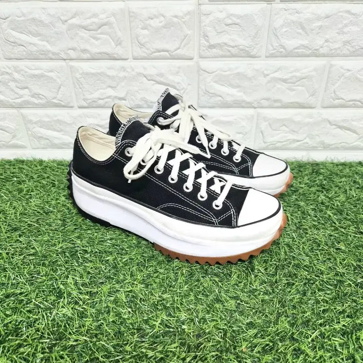 [BUNJANG] Converse Run Star Hike Low Black Platform Sneakers / 컨버스 270 런스타 하이크 로우 블랙 플랫폼 스니커즈