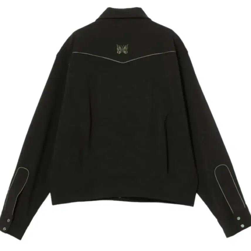 [BUNJANG] Needles PE/PU Double Cloth Piping Cowboy Jacket Black / 니들스 PE/PU 더블 클로스 파이핑 카우보이 자켓 블랙