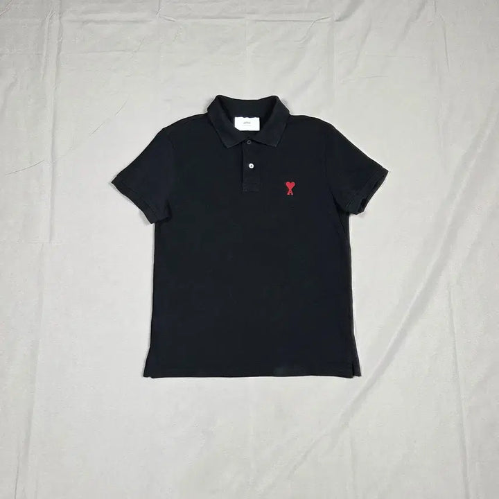 [BUNJANG] Ami Paris Small Ami de Coeur Logo Polo Shirt Black / (새상품) [아미] 스몰 하트 로고 폴로 셔츠 | S00077