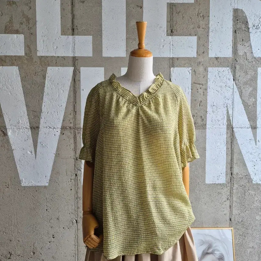 [BUNJANG] EnC Relaxed Fit Short Sleeve Blouse / EnC 넉넉핏 시원 반팔블라우스