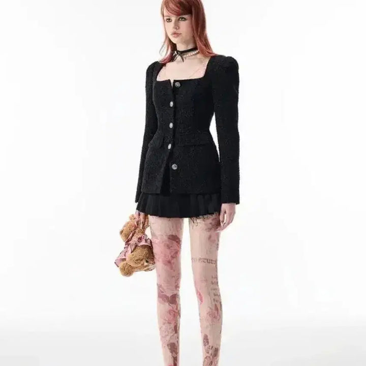 [BUNJANG] 1JINN STUDIO Tweed Jacket Black / 1JINN STUDIO 트위드 자켓 블랙 S (원진 스튜디오)