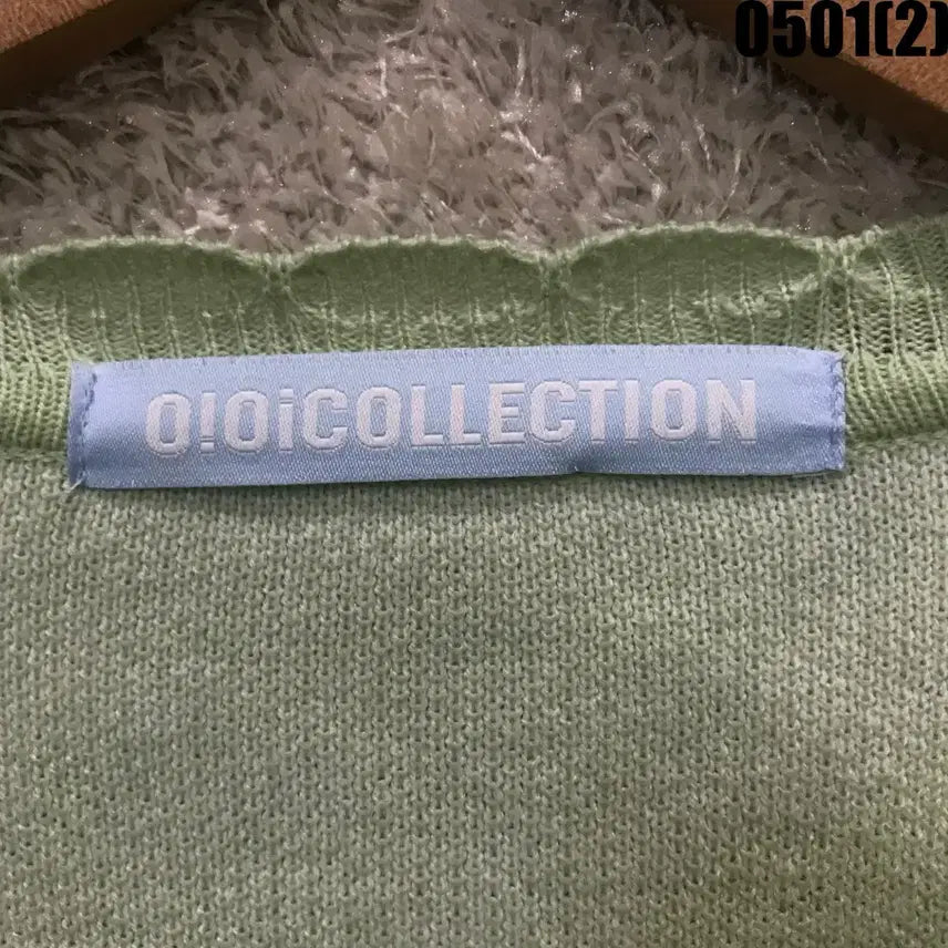 [BUNJANG] OLOi COLLECTION Mints V-Neck Knit Cardigan / OLOiCOLLECTION 연두색 브이넥 니트 가디건 m