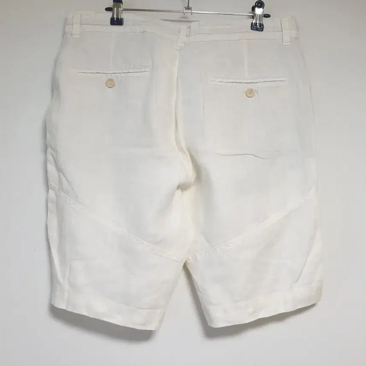 [BUNJANG] Zara Linen Shorts White Size L / 자라 화이트 린넨 반바지