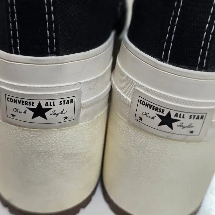 [BUNJANG] Converse Chuck Taylor All Star 70 Platform High Top Black Sneakers / 컨버스 척테일러 70 힐 블랙 하이