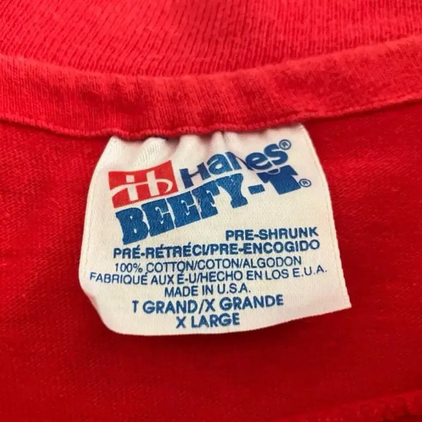 [BUNJANG] Vintage 90s Hanes Mickey Mouse Single Stitch T-Shirt XL / 빈티지 USA 90s Hanes 헤인즈 미키마우스 싱글스티치 티셔츠 XL