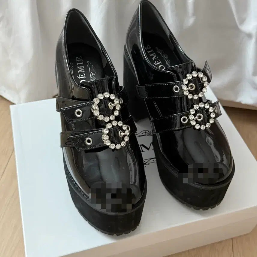 [BUNJANG] No:emi W-Ring Platform Shoes Size L (240) / 노에미 w링 통굽 L사이즈 240 지뢰계 양지뢰 양산형