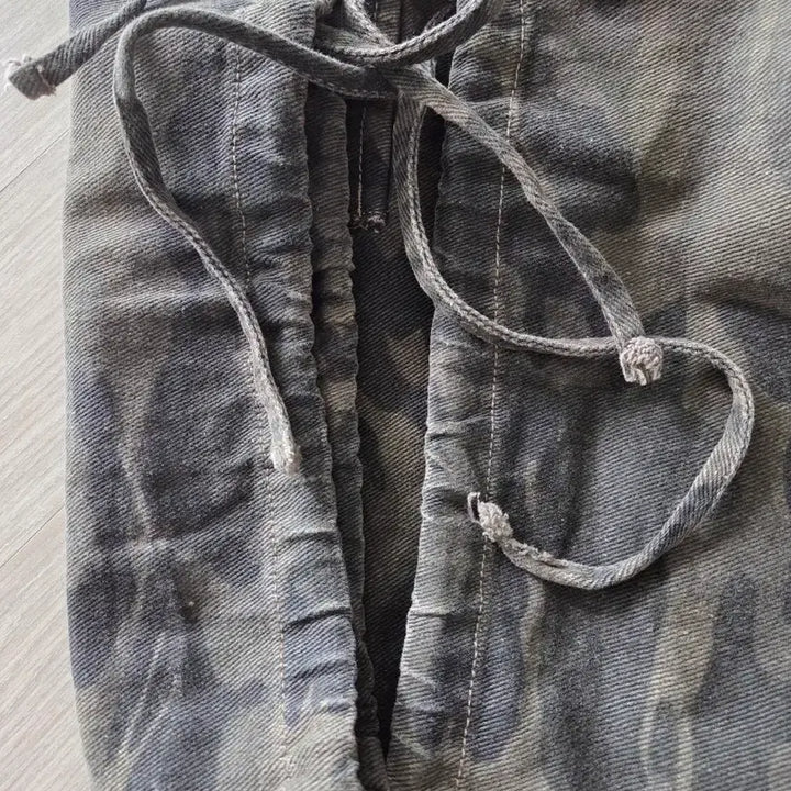 [BUNJANG] In Tempo Mood Camo Wide Parachute Pants M / 인템포무드 카모 와이드 패러슈트 팬츠 M 사이즈