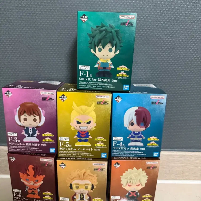 [BUNJANG] My Hero Academia Ichiban Kuji Sofubi Complete Set (Sealed) / 미개봉)나히아 제일복권 소프비 전종