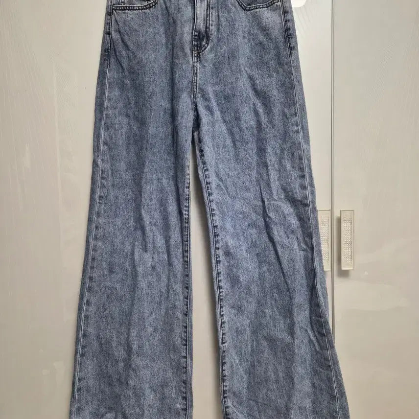 [BUNJANG] Cool Wash Wide Denim Pants / 청량 워싱 와이드 데님 팬츠