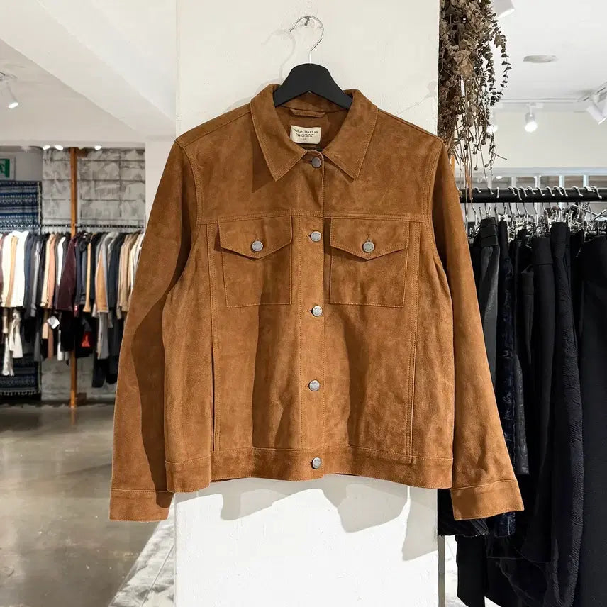 [BUNJANG] Nudie Jeans Bettina Suede Jacket Camel M / 누디진 카멜 베티나 스웨이드 자켓