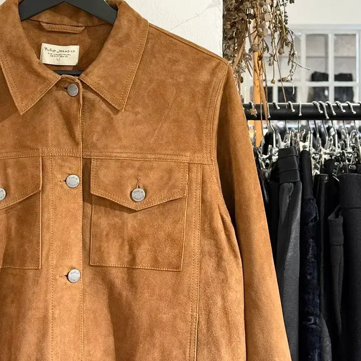 [BUNJANG] Nudie Jeans Bettina Suede Jacket Camel M / 누디진 카멜 베티나 스웨이드 자켓