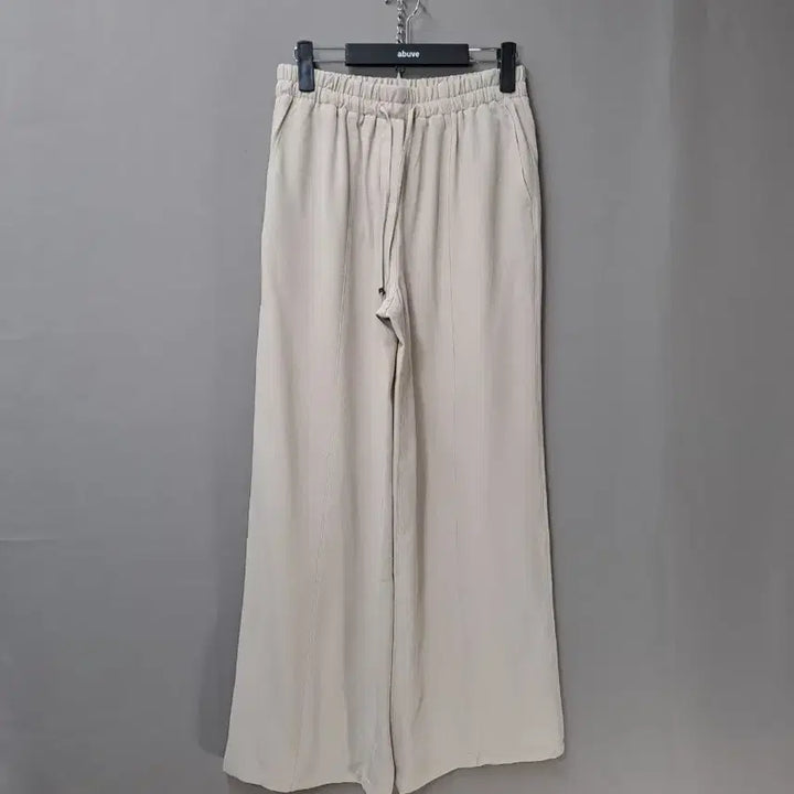[SOLD OUT] AtG   허리 밴드 스킨 색상 찰랑 소재 와이드 슬랙스