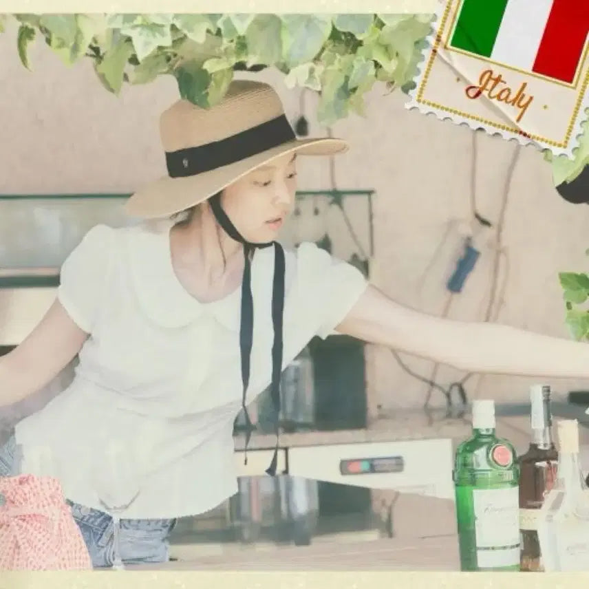 [BUNJANG] Rockfish Wide Hat Black / 제니착용)) 락피쉬 와이드햇 블랙 새상품 판매