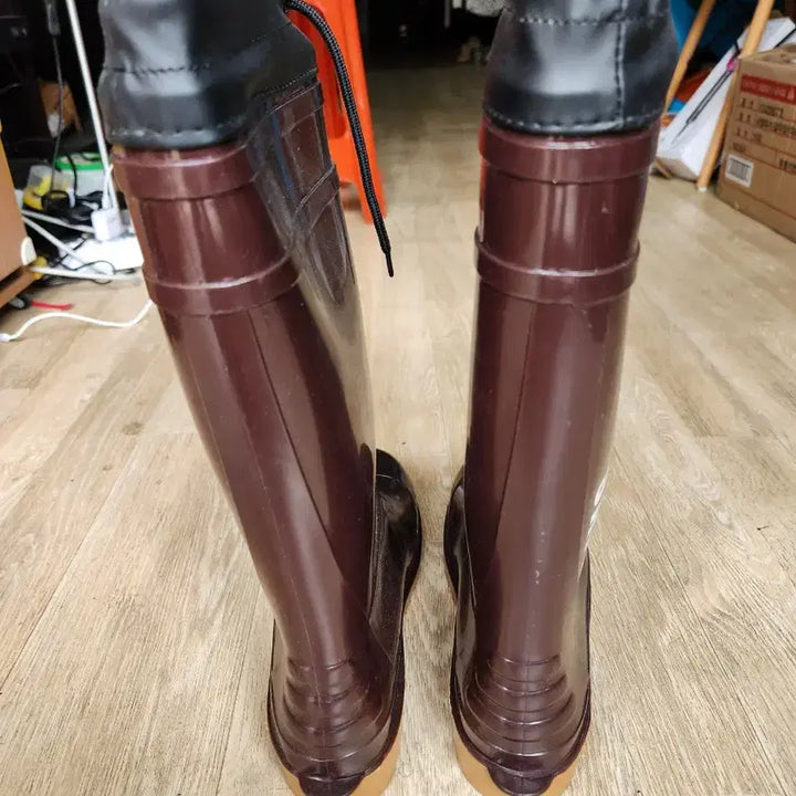 [BUNJANG] Daejin Safety Work Boots (Brown) / 대신 SAFETY 안전 장화 브라운