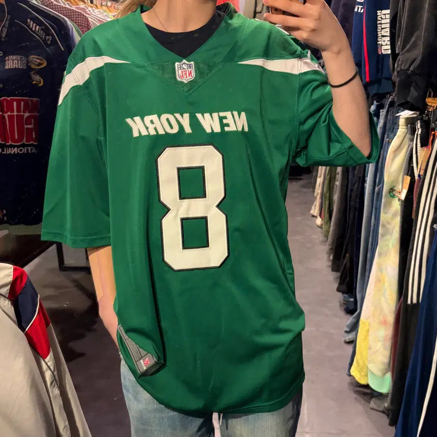[BUNJANG] NFL x Nike Aaron Rodgers Green Short Sleeve Jersey / NFL X NIKE NFL NO.8 Rodgers 반팔 져지 그린