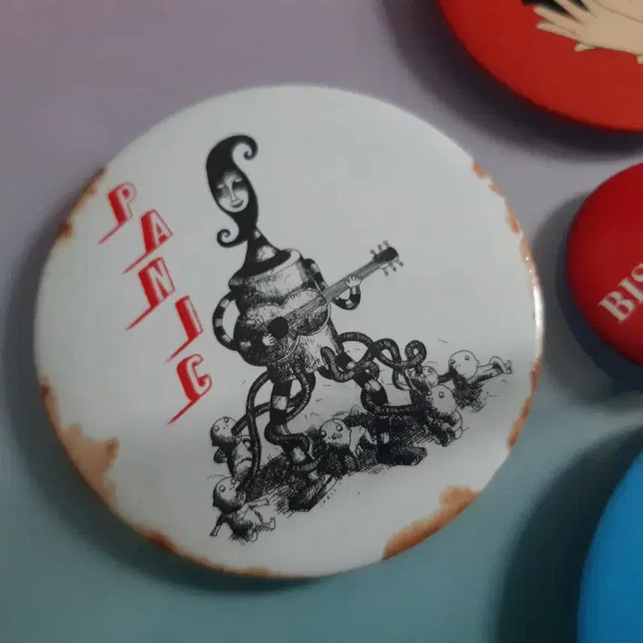 [BUNJANG] 1990s Panic, Uhm Jung-hwa, NIX, TTL Badges Bundle Set / 1990년대 뱃지 패닉 엄정화