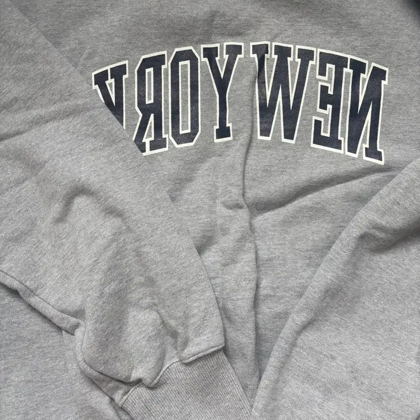 [BUNJANG] Duteuro New York Sweatshirt (M) Grey / [M]듀테로 뉴욕 스웻셔츠 맨투맨 그레이