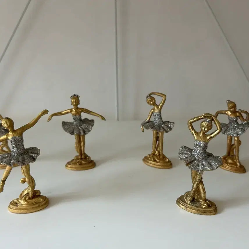 [BUNJANG] Bronze Ballet Dancers Set of 6 Figurines / 브론즈 발레 소녀 6점일괄