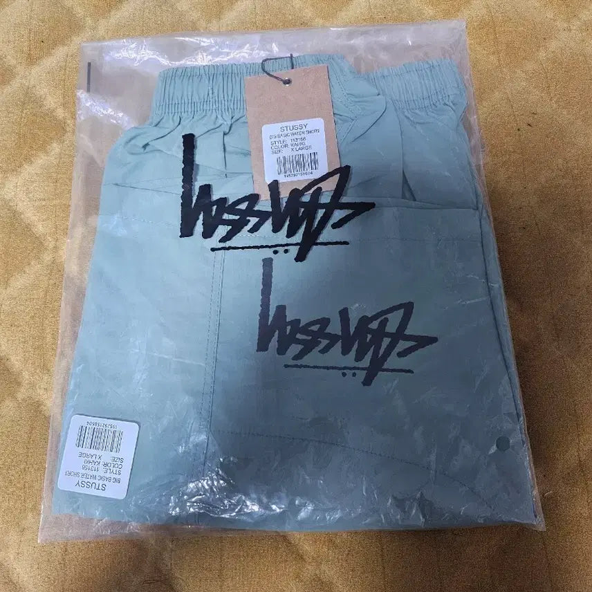 [BUNJANG] Stussy Big Basic Water Shorts Khaki XL / 스투시 빅 베이직 워터 반바지 카키 XL