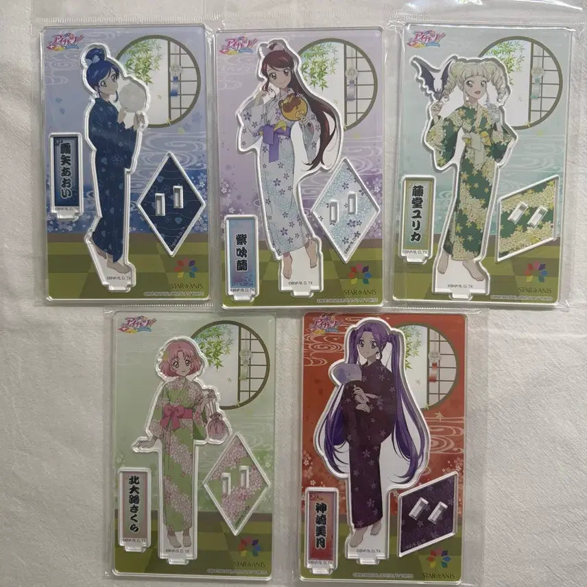 [BUNJANG] Aikatsu! Summer Party Acrylic Stand Bundle Set / 아이카츠 썸머파티 아크릴 스탠드 일괄 양도