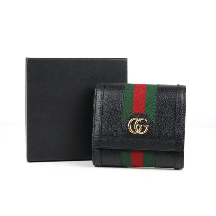[BUNJANG] Gucci Ophidia Three-Stripe Bifold Wallet Black 719887 / [중고명품다올] 구찌 오피디아 삼선 반지갑 블랙 719887