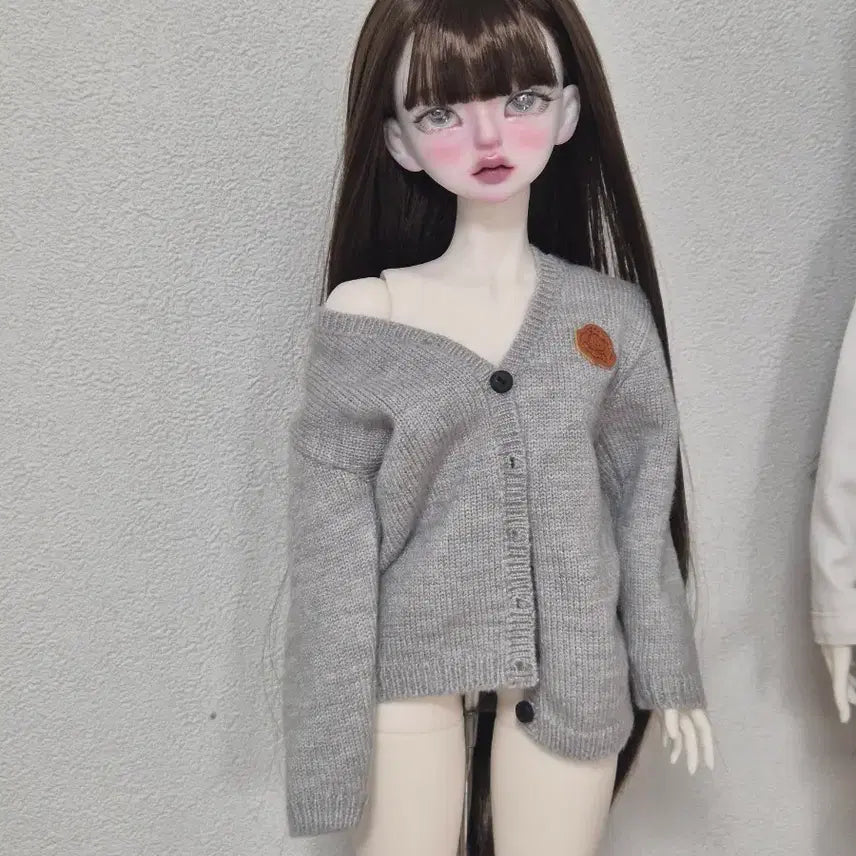 [BUNJANG] MSD 7-8 inch Ball Jointed Doll Wig - Matte Brown / msd 구관 가발 판매 7-8 인치 구체관절인형