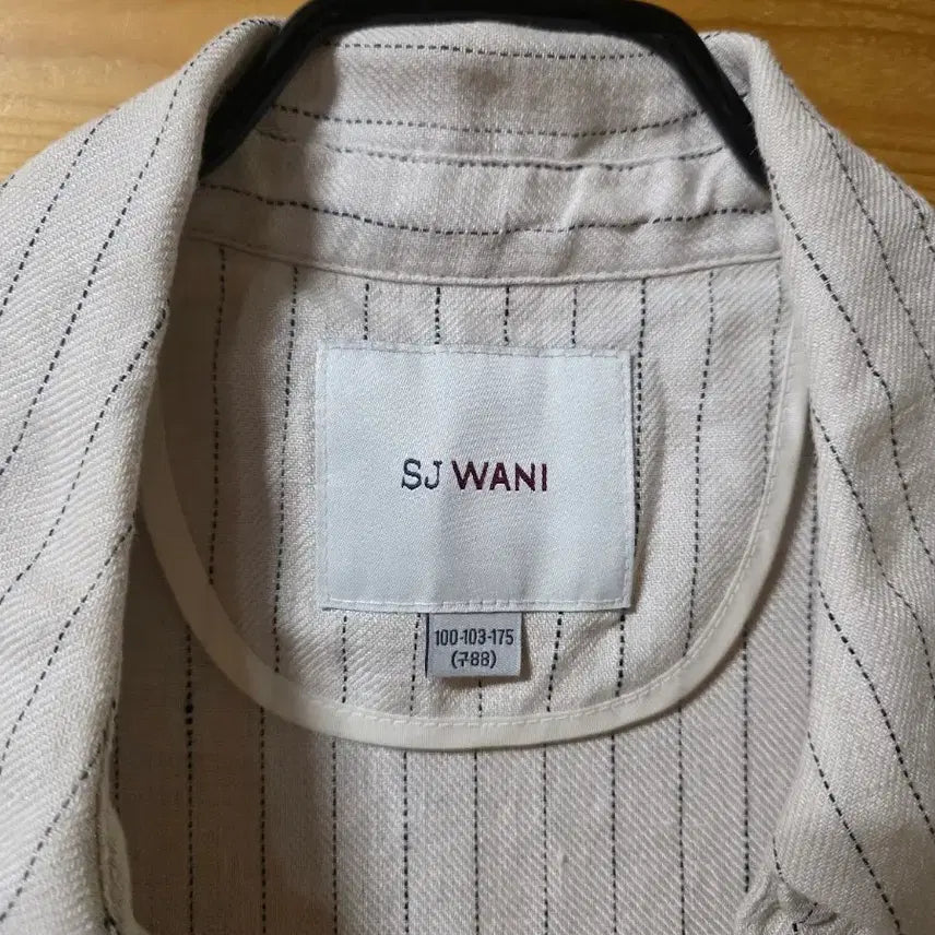 [BUNJANG] Striped 100% Linen Jacket / 마(아마)100% 자켓.
