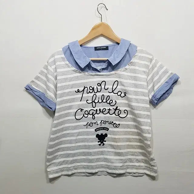 [BUNJANG] Pom Ponette Cotton T-Shirt / pom ponette 티셔츠