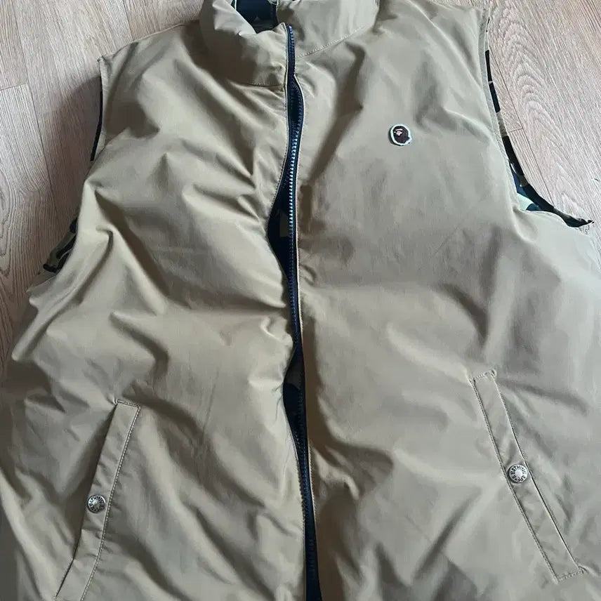 [BUNJANG] BAPE First Camo Reversible Vest Padding L / 베이프 퍼스트 카모 황계 리버시블 조끼 패딩 L