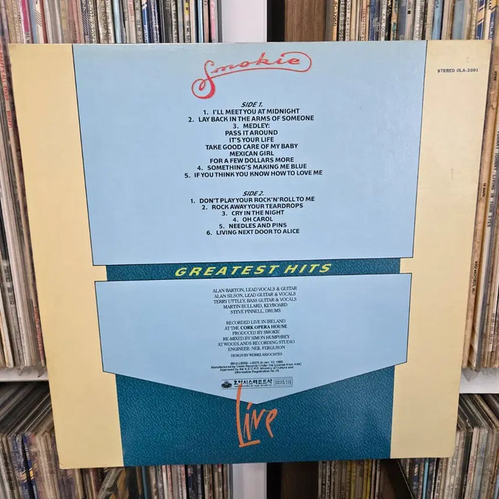 [BUNJANG] Smoky Greatest Hits Live LP Mint Condition / 스모키 Greatest Hits Live LP판 민트급