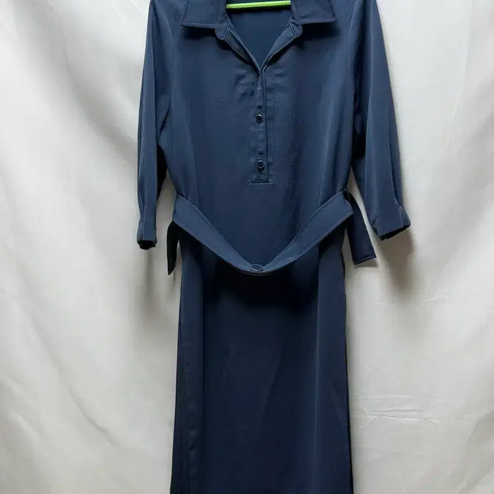 [BUNJANG] Olivia Lauren Navy Long Dress with Belt / 올리비아로렌
