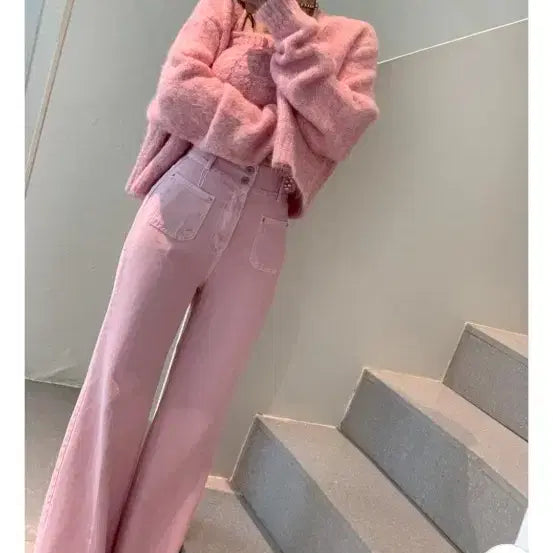 [BUNJANG] Gwangju Byeol Cardigan, Tank Top, Pants Three-Piece Set / 광주별 가디건,나시,팬츠 쓰리피스 봄,나들이,벚꽃 코디세트