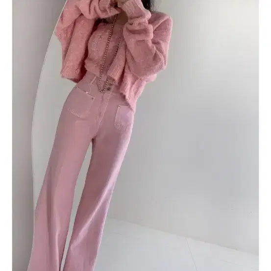 [BUNJANG] Gwangju Byeol Cardigan, Tank Top, Pants Three-Piece Set / 광주별 가디건,나시,팬츠 쓰리피스 봄,나들이,벚꽃 코디세트