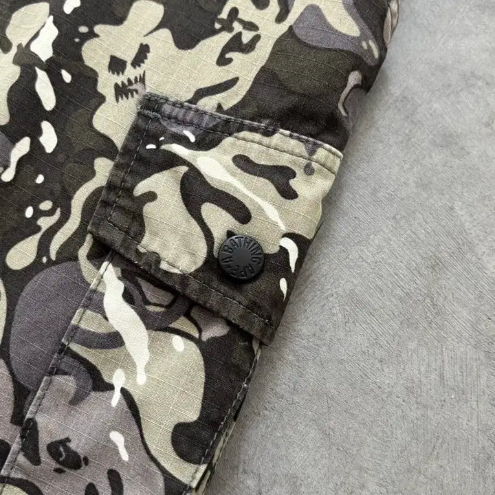 [BUNJANG] Bape Camouflage Pattern Cargo Pants / Bape 베이프 카모플라쥬 패턴 카고 팬츠