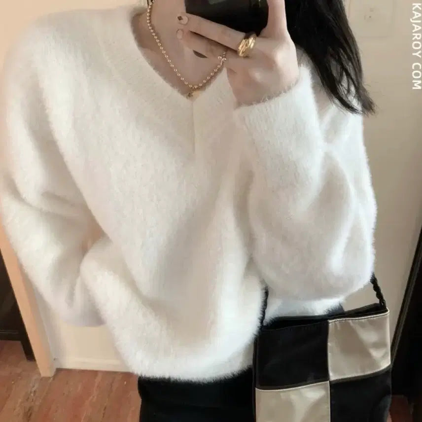 [BUNJANG] Angora Knit S / 앙고라 니트 S