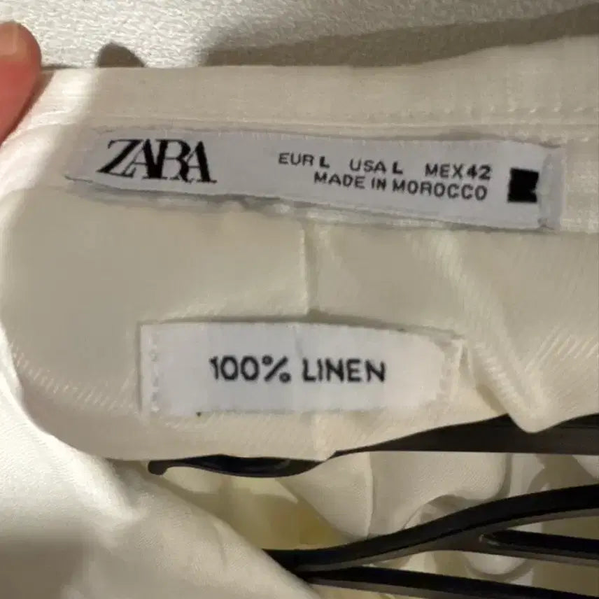 [BUNJANG] ZARA Linen Blazer L White / 자라ZARA 린넨 블레이저 L 화이트
