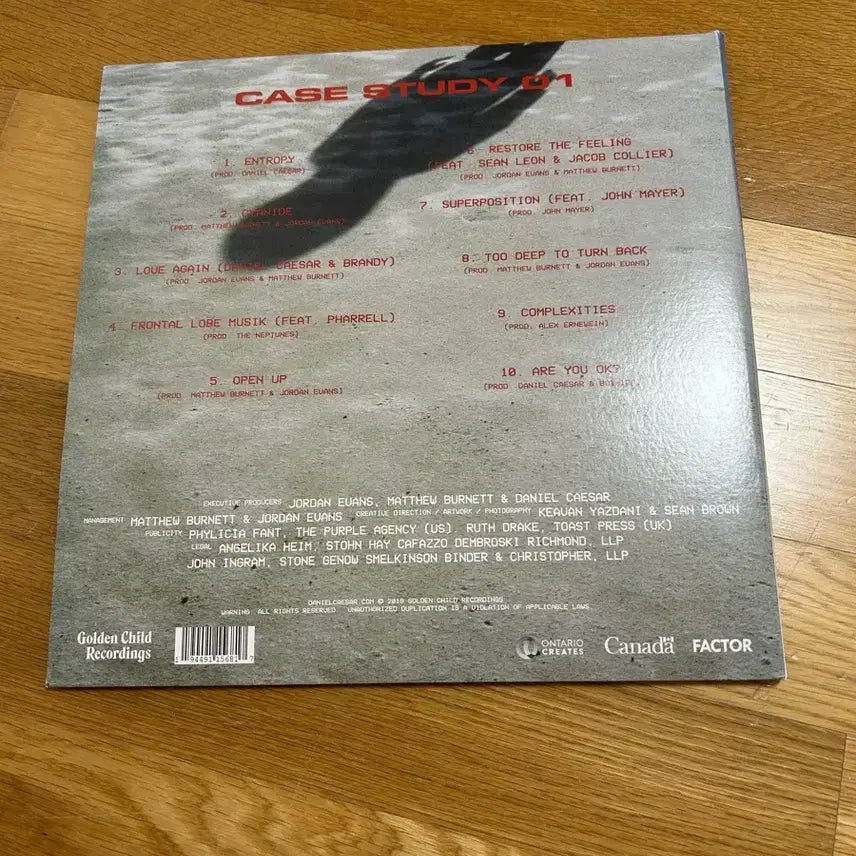 [BUNJANG] Daniel Caesar Case Study LP / (당일배송.배송비 별도 )다니엘시저 case study Lp