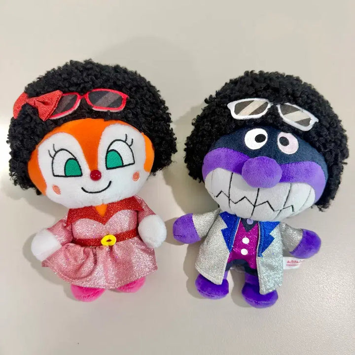 [BUNJANG] Anpanman Museum Limited Edition Bacteria Man Jururuko Disco Keyring Plush / 호빵맨 뮤지엄 한정판 세균맨 짤랑이 디스코 키링 인형