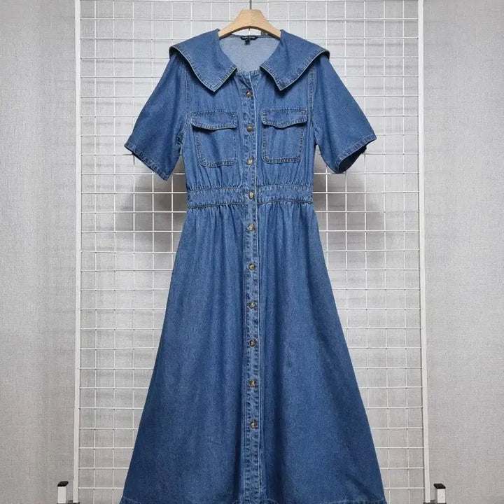 [SOLD OUT] 플라스틱아일랜드 세일러카라 청원피스 55