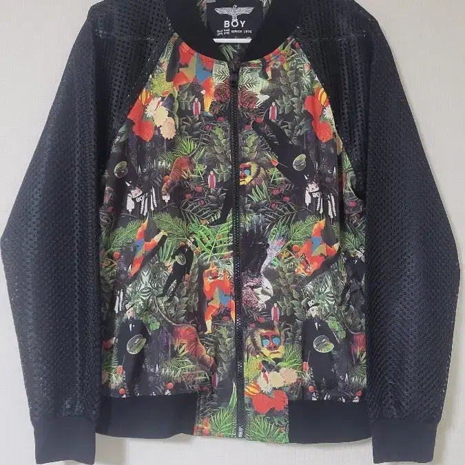 [BUNJANG] BOY LONDON Jungle Print Mesh Bomber Jacket / 보이 런던 정글 프린팅 매쉬 봄버 자켓
