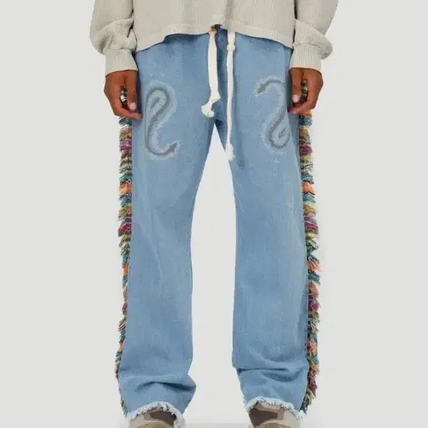[BUNJANG] Esselmi Denim Pants Fringe Detail / 에씰미 팬츠 [데님]