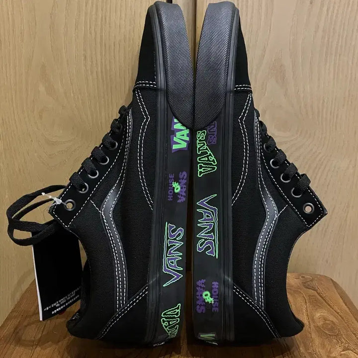 [BUNJANG] Vans Old Skool Lib at Home All Black Sneakers / Vans 반스 올드스쿨 리브 앳 호브 올검 290