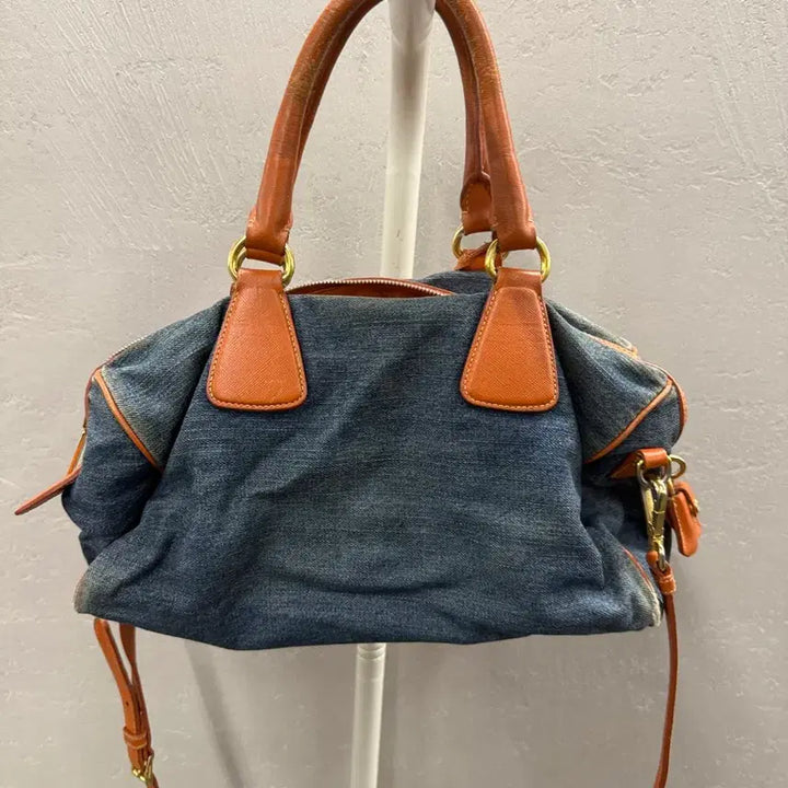 [BUNJANG] Prada Denim Bowling Tote Bag / 프라다 정품 데님 보울레토 토트백
