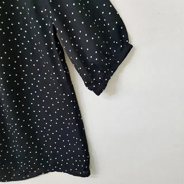 [BUNJANG] Chocol Raffine Chiffon Polka Dot Blouse - Black / chocol raffine 쉬폰 도트 블라우스 블랙