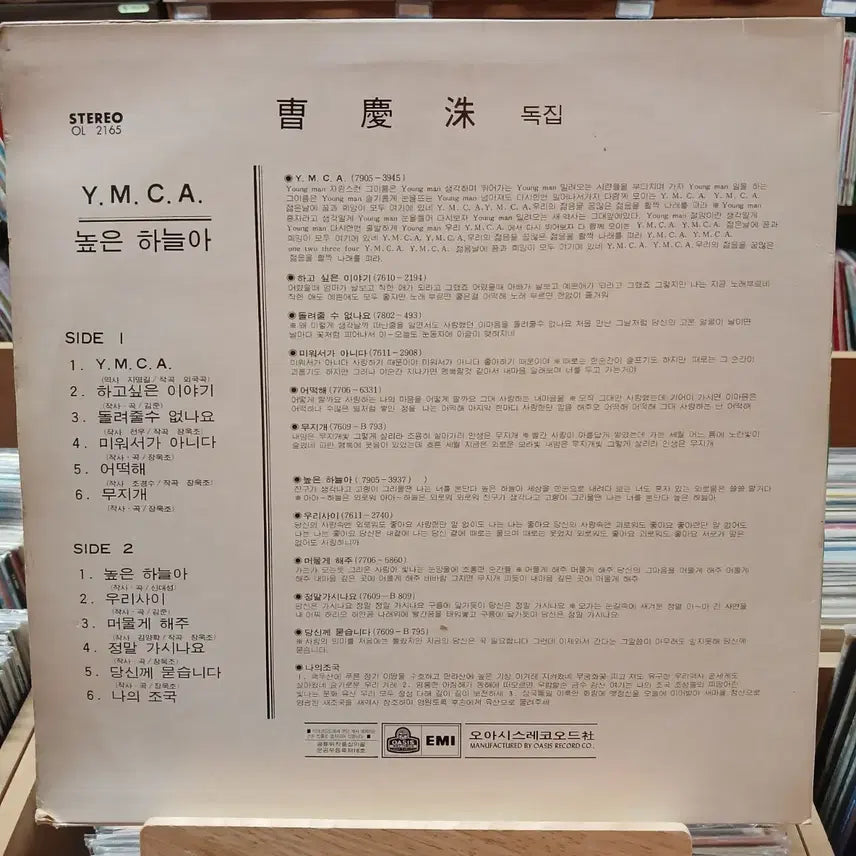 [BUNJANG] Jo Kyung Soo Young Man LP / 조승우 아버지 조경수 Young Man LP 할인