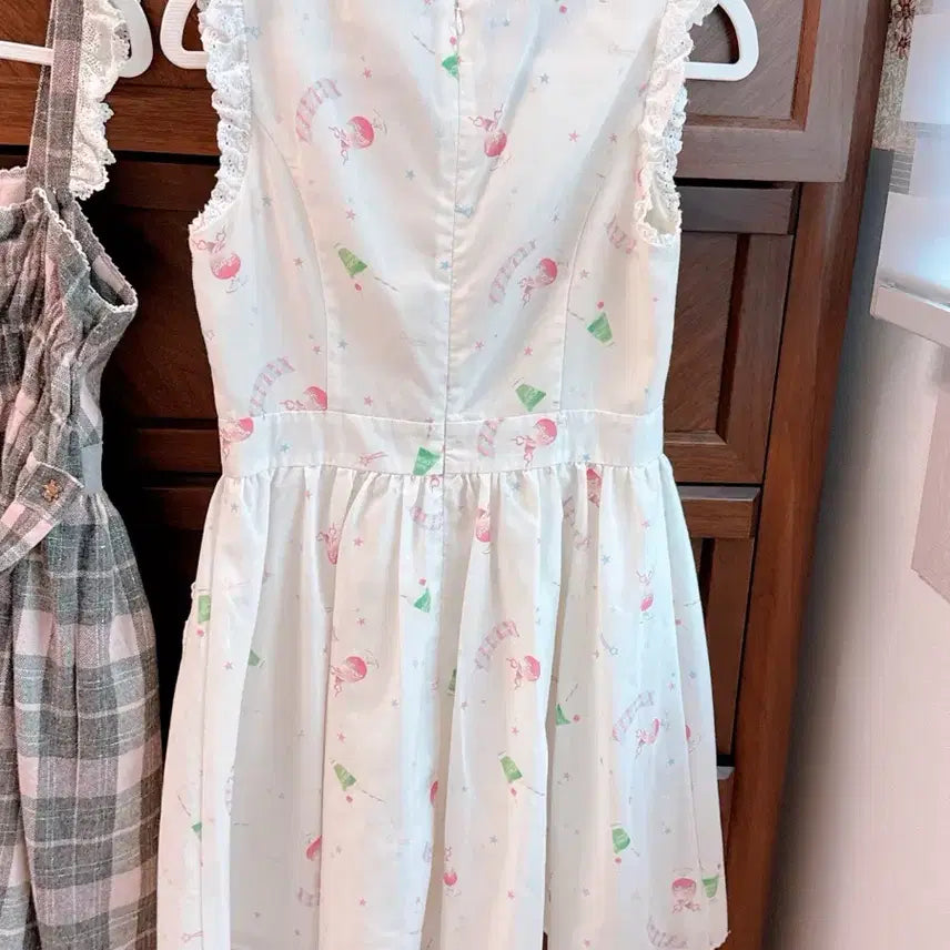[BUNJANG] Ankrouse Melon Soda Heart Pocket Apron Dress / 양산형 앙크루즈 메론소다 에이프런 하트포켓 원피스 페어리계