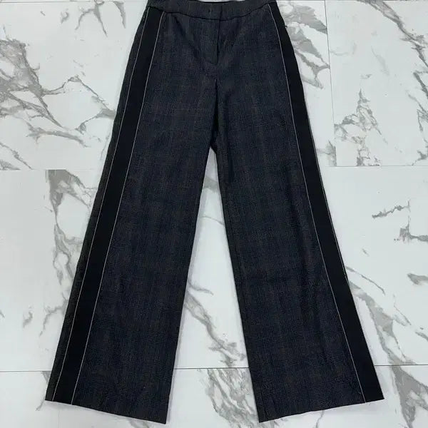[BUNJANG] MICHAA Detail Check Slacks / 미샤 디테일 체크 슬렉스